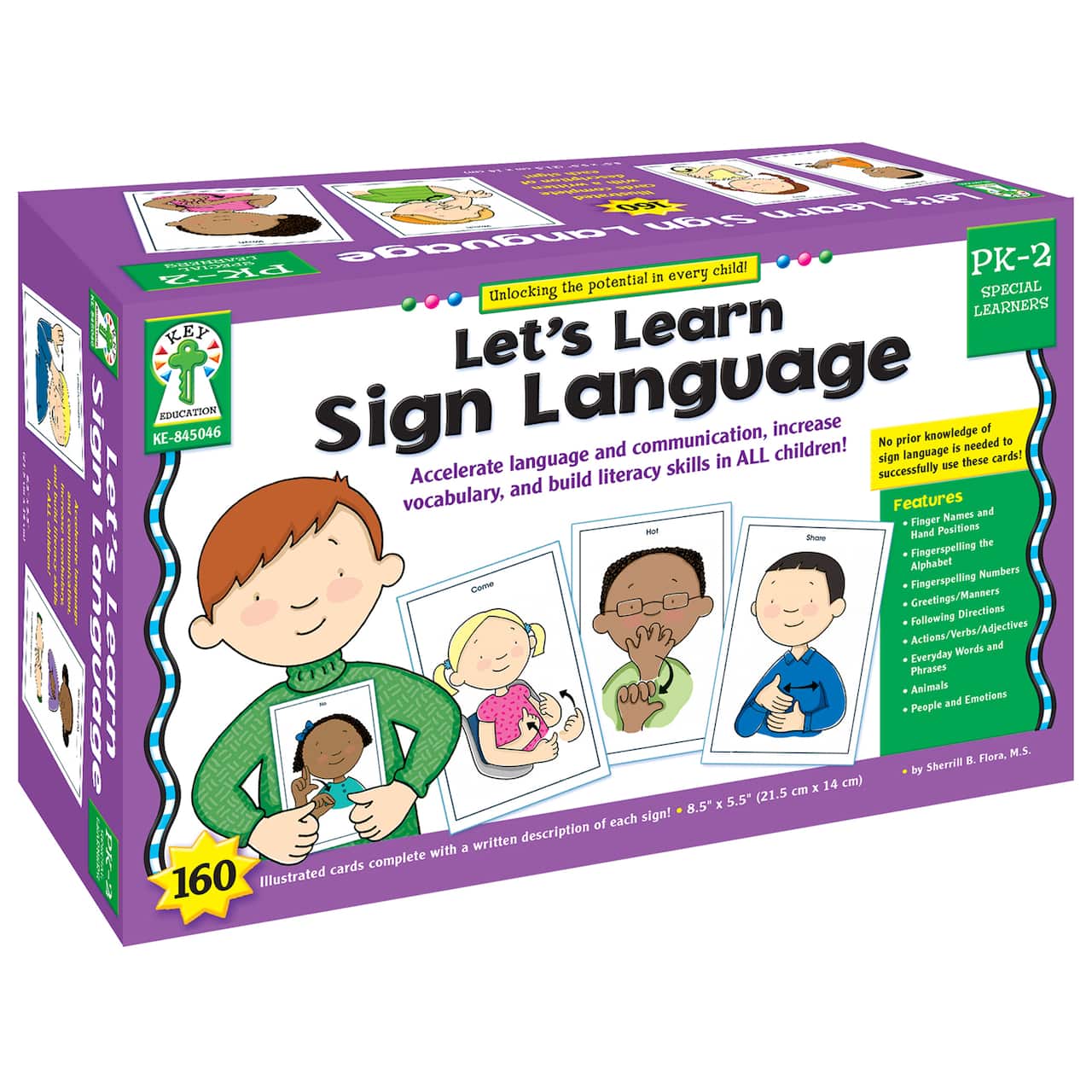 Key Education Let's Learn Sign Language Learning Cards